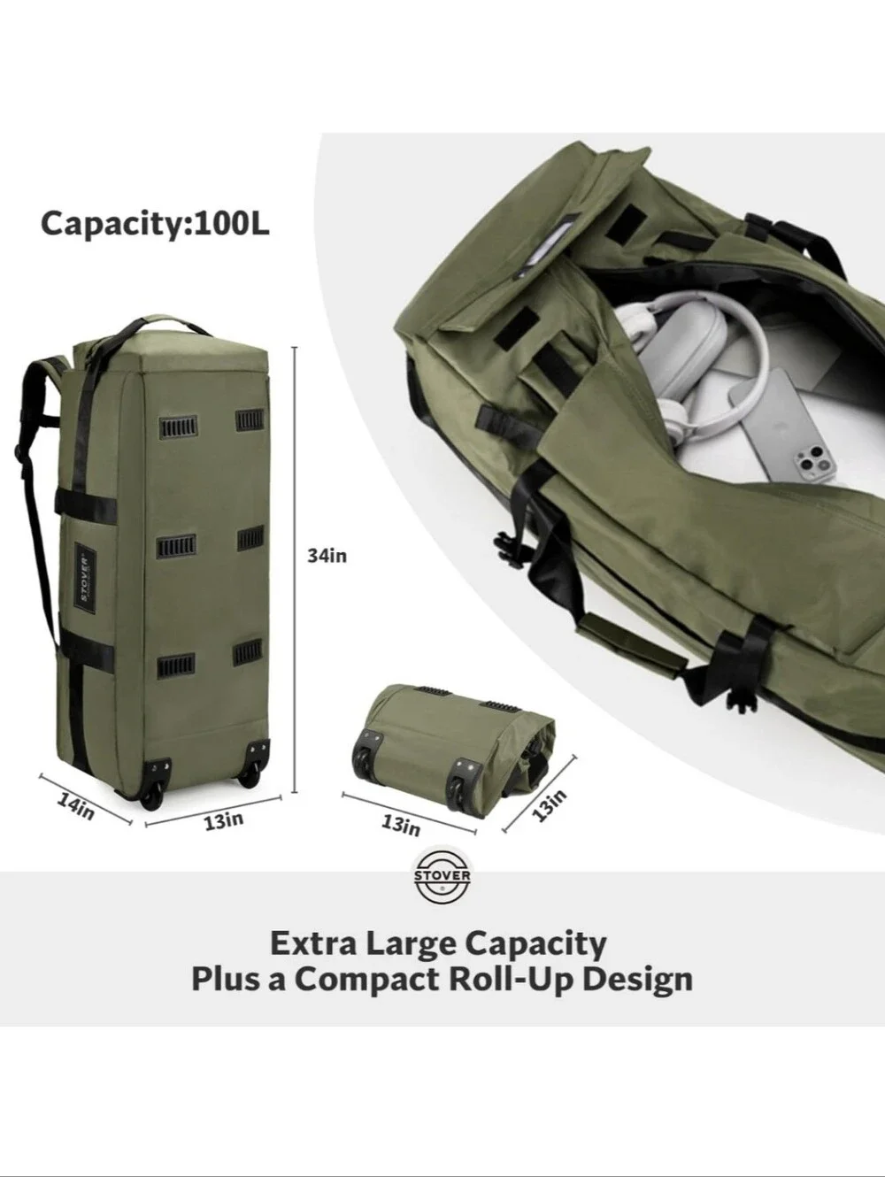 Brand New Stover 100L Duffel